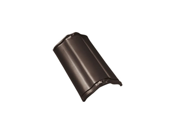 Центральная коньковая черепица без муфт, Рубин 9V, Глазурь тик