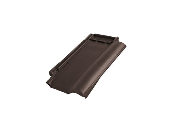 Боковая правая черепица, Рубин 9V, Ангоб темно-коричневый