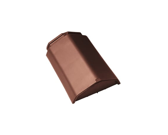 Начальная коньковая черепица, Турмалин, Глазурь каштан