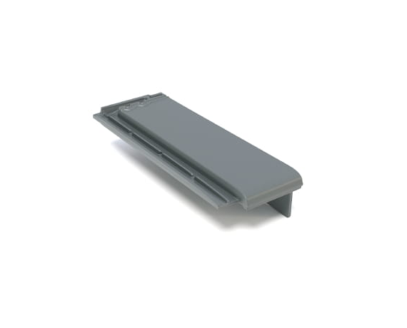 Боковая половинчатая правая черепица, Турмалин, Ангоб антрацит