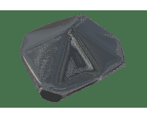 Вальмовая черепица, Турмалин, Топ-глазурь серый кристалл