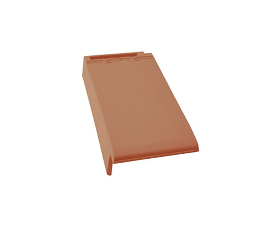 Боковая левая черепица, Турмалин, Ангоб медный