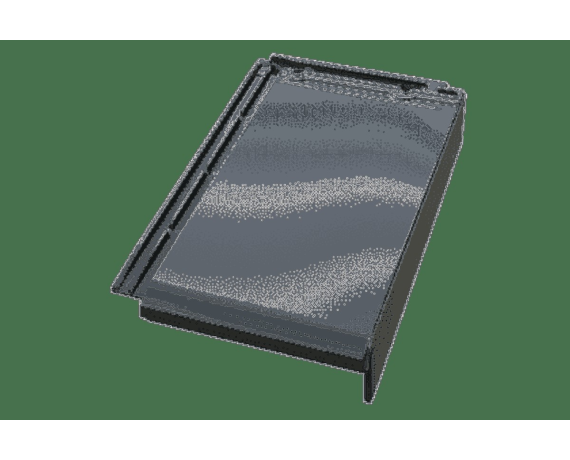 Боковая правая черепица, Турмалин, Топ-глазурь серый кристалл