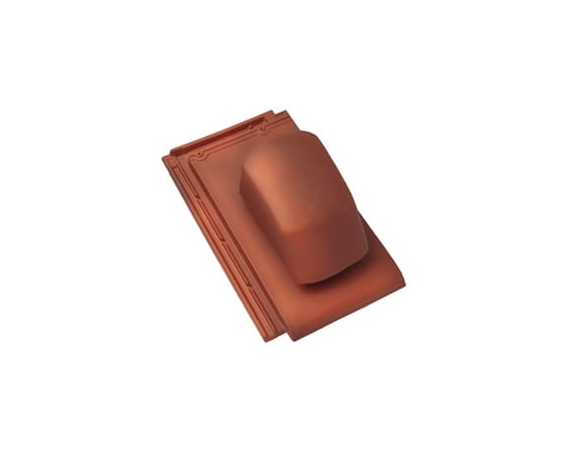 Черепица с вентиляционной насадкой, Турмалин, Натуральный красный