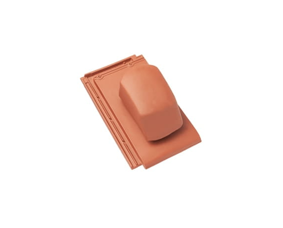 Черепица с вентиляционной насадкой, Турмалин, Ангоб медный