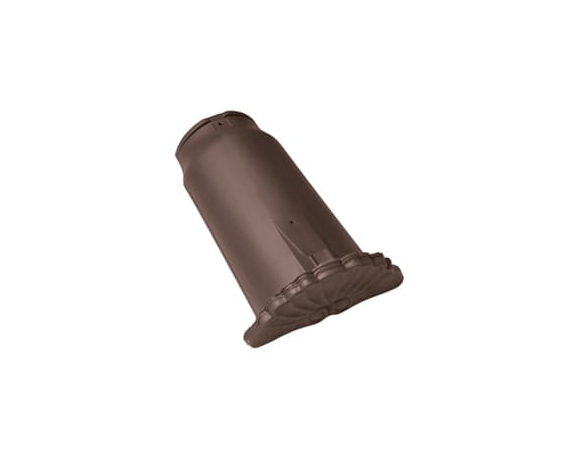 Начальная коньковая черепица, Опал, Ангоб темно-коричневый