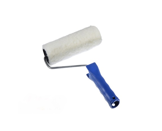 Валик НАТУРАЛЬНЫЙ МЕХ (150 мм., бюгель 6 мм.) белый, шовный 