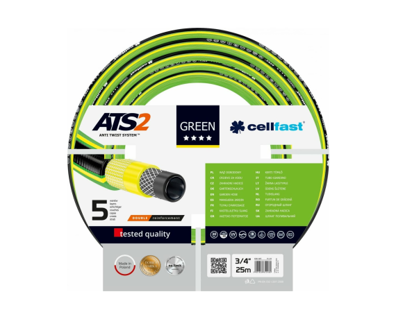 Шланг садовый GREEN 3/4'' 25м 15-120