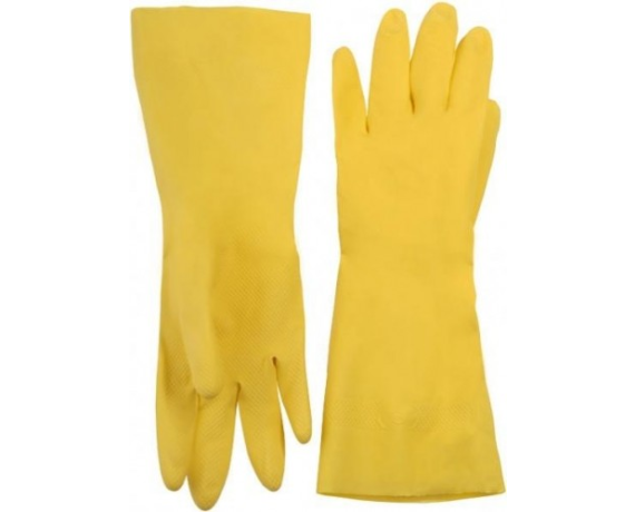 Перчатки латексные желтые XL 888