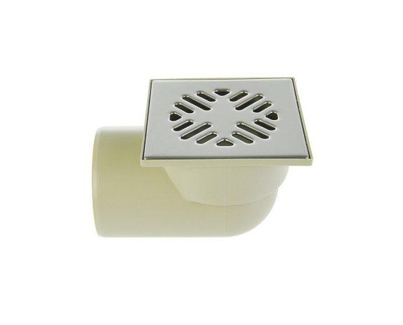 Трап косой 110 15*15 с металл. решеткой СУХОЙ затвор