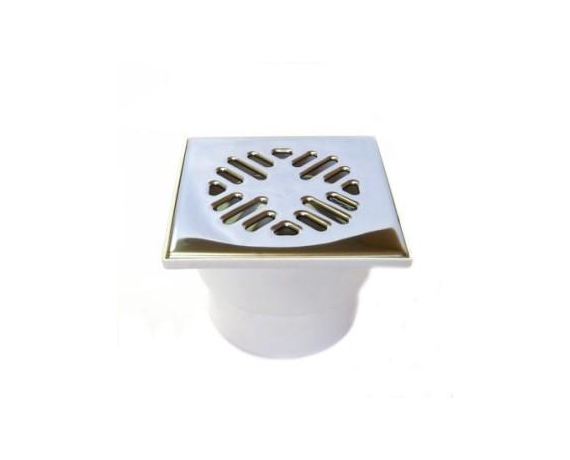 Трап прямой 110 15*15 с металл. решеткой 