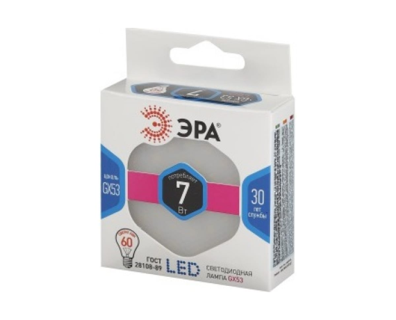 Лампа светодиодная LED ЭРА smd GX-7w-840-GX53