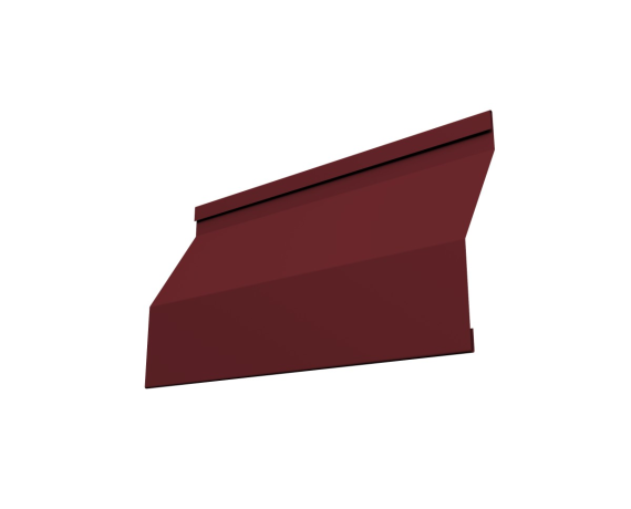 Ламель забора жалюзи Milan Slim 0,45 PE-Double с пленкой RAL 3005 красное вино