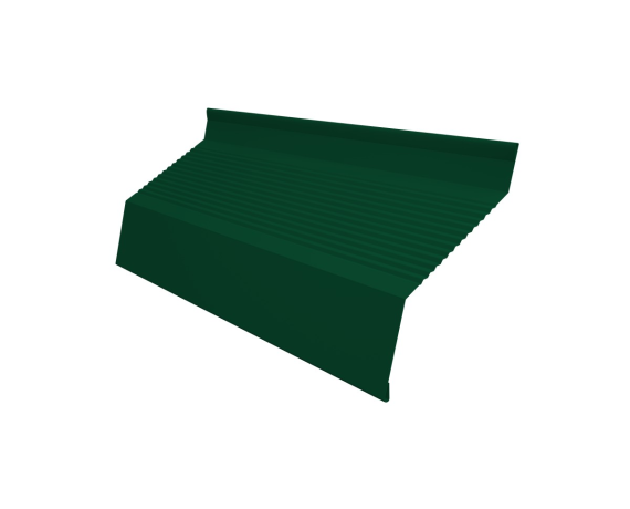 Ламель забора жалюзи Milan new gofr 0,45 PE-Double с пленкой RAL 6005 зеленый мох