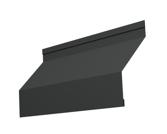 Ламель забора жалюзи Milan new 0,45 PE-Double с пленкой RAL 7016 антрацитово-серый