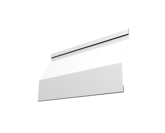 Ламель забора жалюзи Milan Slim 0,45 PE-Double с пленкой RAL 9003 сигнальный белый