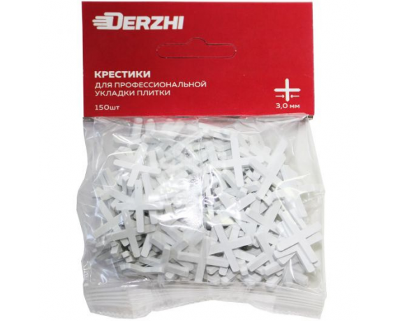 Крестики DERZHI для кафеля пластиковый 3,0мм