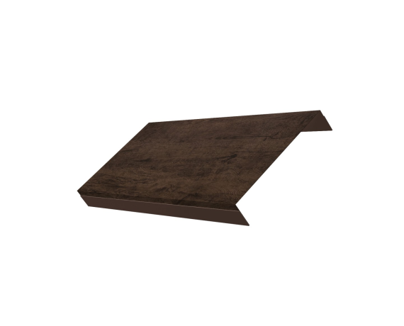 Ламель обратная 150 забора жалюзи Texas 0,45 Print Elite с пленкой Antique Wood TwinColor