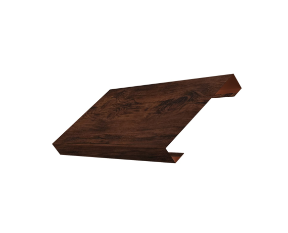 Ламель лицевая 125 забора жалюзи Texas 0,45 Print Elite с пленкой Cherry Wood TwinColor