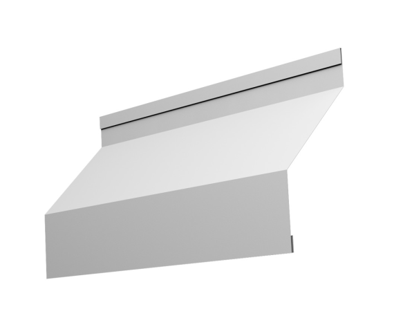 Ламель забора жалюзи Milan new 0,45 PE-Double с пленкой RAL 9003 сигнальный белый