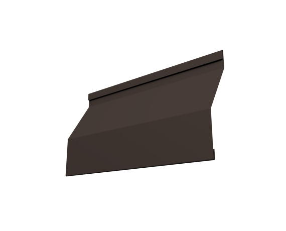 Ламель забора жалюзи Milan Slim 0,45 PE-Double с пленкой RR 32 темно-коричневый