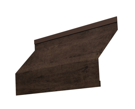 Ламель забора жалюзи Milan new 0,45 Print Elite с пленкой Antique Wood TwinColor