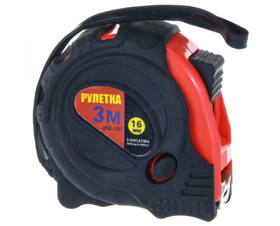 FALKO Рулетка 3м/16мм обрезиненный корпус
