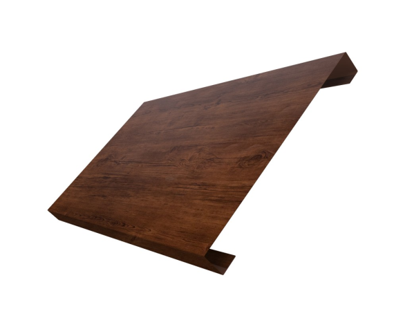 Ламель лицевая 200 забора жалюзи Texas 0,45 Print Elite с пленкой Cherry Wood TwinColor