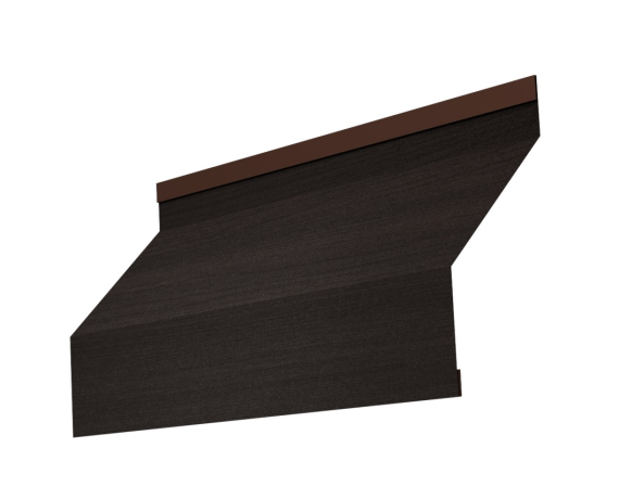 Ламель забора жалюзи Milan new 0,45 Print Elite с пленкой Coffee Wood TwinColor