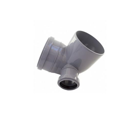 Отвод канализационный 110/90/50 правый