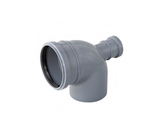 Отвод канализационный 110/90/50 прямой