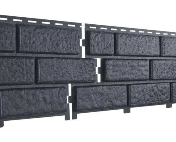 Сайдинг виниловый Stone-House КИРПИЧ графитовый 0,23*3,025 10 шт./уп.