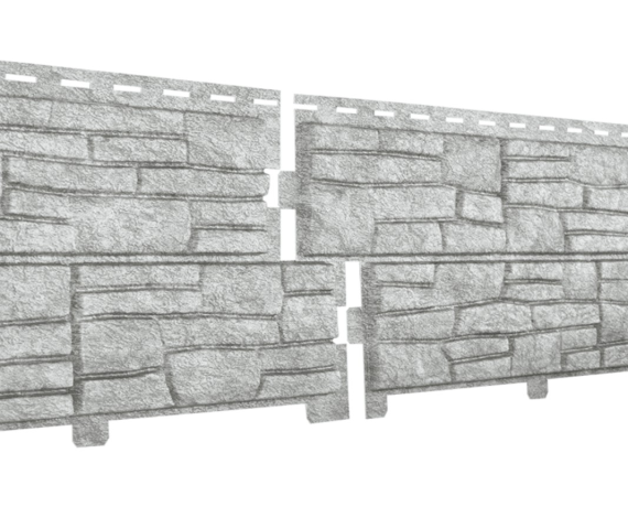 Сайдинг виниловый Stone-House СЛАНЕЦ светло-серый 0,225*2,0 15 шт./уп.