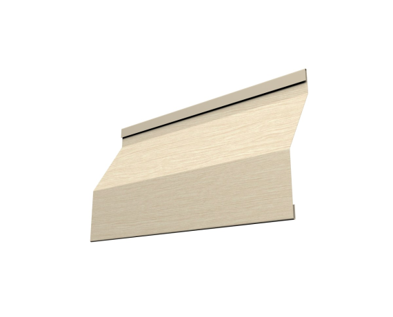 Ламель забора жалюзи Milan Slim 0,45 Print Elite с пленкой Milky Wood TwinColor