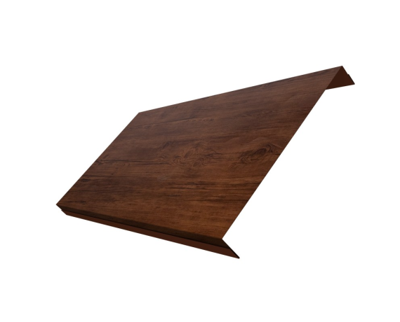 Ламель обратная 200 забора жалюзи Texas 0,45 Print Elite с пленкой Cherry Wood TwinColor