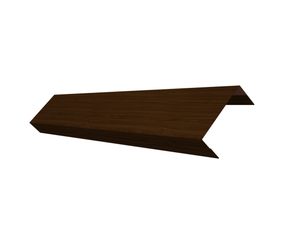 Ламель лицевая 50 забора жалюзи Texas 0,45 Print Elite с пленкой Choco Wood TwinColor