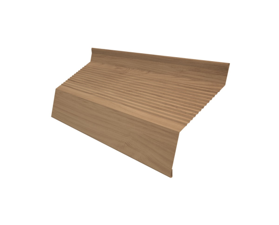 Ламель забора жалюзи Milan new gofr 0,45 Print Elite с пленкой Honey Wood TwinColor