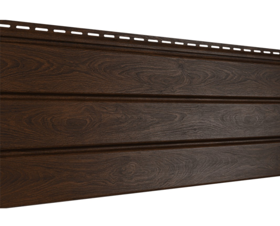 Подшивка крыши без перфорации Софит Pro орех темный 0,3*3,0 10шт./уп.