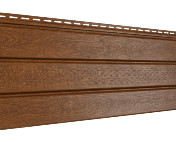 Подшивка крыши с частичной перфорацией Софит Pro дуб золотой 0,3*3,0 10шт./уп.