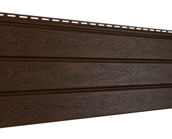 Подшивка крыши с перфорацией Софит Pro орех темный 0,3*3,0 10шт./уп.