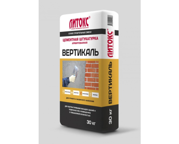 Литокс Вертикаль Штукатурко-кладочная смесь 30 кг