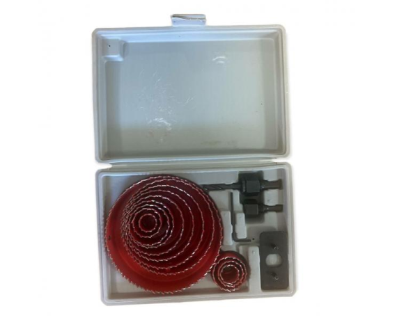 Набор коронок  DERZHI  по дереву 12 шт (19-127мм 12пил) арт 8305-004