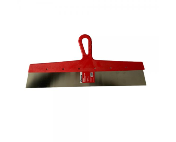 Шпатель DERZHI PROFI 450мм фасадный нерж.,с цветной пласт.ручкой 812-45