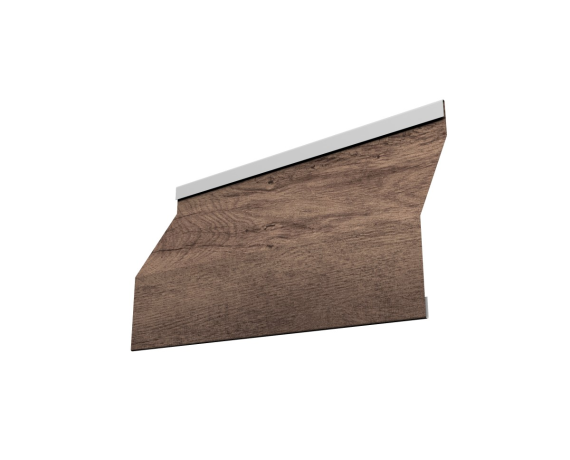 Ламель забора жалюзи Milan Slim 0,45 Print Premium Almond Wood Fresh