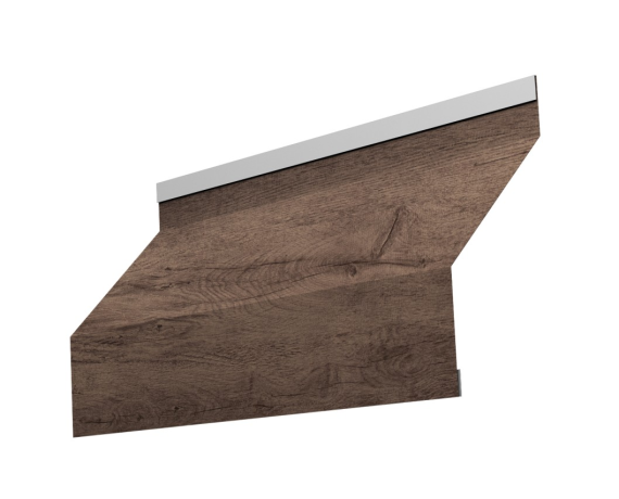 Ламель забора жалюзи Milan new gofr 0,45 Print Premium Almond Wood Fresh