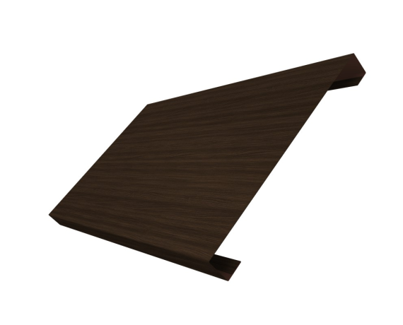 Ламель лицевая 200 забора жалюзи Texas 0,45 Print Elite с пленкой Coffee Wood TwinColor