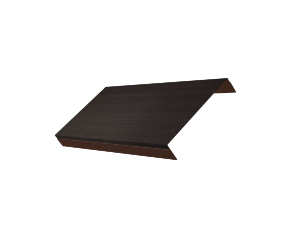 Ламель обратная 150 забора жалюзи Texas 0,45 Print Elite с пленкой Coffee Wood TwinColor