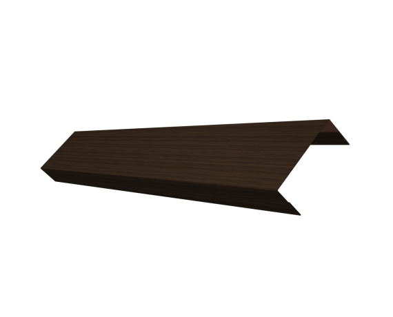 Ламель обратная 50 забора жалюзи Texas 0,45 Print Elite с пленкой Coffee Wood TwinColor