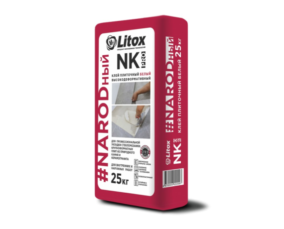 Литокс NK 21 Клей плиточный цементный 25 кг