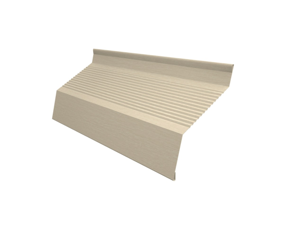 Ламель забора жалюзи Milan new gofr 0,45 Print Elite с пленкой Milky Wood TwinColor